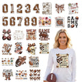 Football Iron on Transfers for Tshirts - 30Pcs Dtf Transfers Ready to Press, Football Mama Lovers Iron on Decals Patches, Sport Ball Game Day Heat Vinyl Stickers for Hoodies Clothes DIY Craft - color: Football931