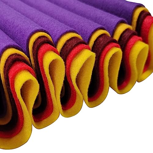 Jtnohx Large Soft Felt Sheets Felt Fabric for Crafts Thanksgiving Color 5Pc - color: Thanksgiving Colors Series