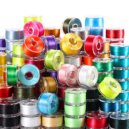 288 Pcs Prewound Bobbins 36 Colors Size a Class 15 Sa156 60s/2 100 Yards