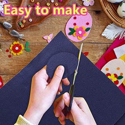 Jtnohx Color Felt Fabric Soft Felt Sheets for Crafts Dark Blue 20Pcs 8"x12" - color: Dark Blue