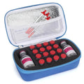 Peptide Case for Fridge, Vial Storage Case - 2Slots 30ml & 16Slots 3ml Blue - color: 2×30ml+16×3ml（blue）