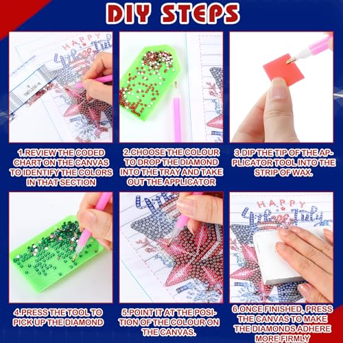 Trandraft 13 Pcs Seasonal Holiday Small Diamond Art Kits for Adults Craft - style: Lively Style