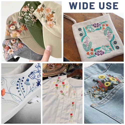 Sticky Water Soluble Embroidery Stabilizer 16PCS 8.3" x 11.7" Printable Wash Away Paper Stabilizer Allowed for Print or Draw Patterns Embroidery Transfer Paper for Hand & Machine Embroidery