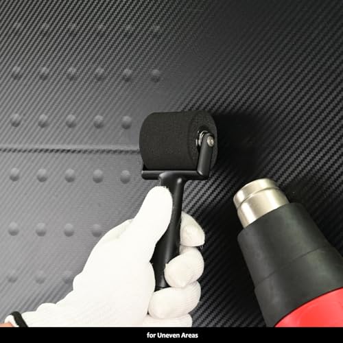 EHDIS Sponge Seam Roller 2PCS Sewing Seam Rippers Paint Rollers, Small Paint Roller Tool Vinyl Wheel Roller for Wall Painting,Car Wraps, Film Tinting or Wallpaper, Print, Ink and Stamping Roller Tool