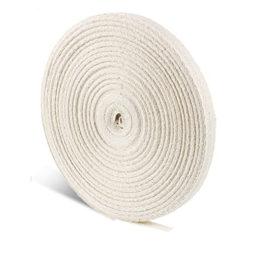 Willbond 100% Cotton Twill Tape 1/2 Inch X 25 Yards Herringbone,None - color: Beige, size: 3/8 Inch, 27 Yards