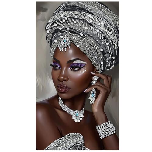 African Pearl Art Kits for Adults,DIY Diamond Painting kit for Beginners - color: 501