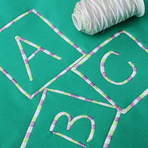 ThreadArt Multicolor Cotton Thread, 600M 40/3, Violet Fields 2640 - color: Violet Fields