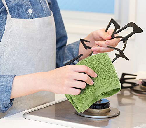 Utopia Towels Kitchen Bar Mops, Pack of 12, 16x19 in, 100% Cotton, Green - color: Green, size: 12 Pack