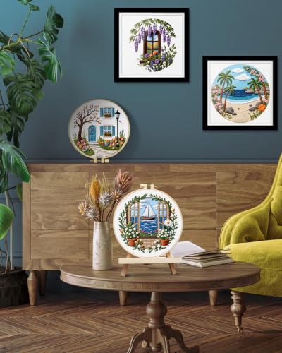 TINDTOP Embroidery Kit for Adult, Embroidery DIY Starter Kit - color: Window