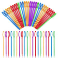 50 Pcs Plastic Sewing Needles, 3.5Inch/9cm Large Eye Plastic Sewing Needles - size: 50 pcs