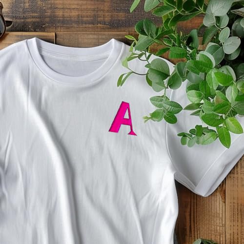 BENECREAT 4 Sheets 165PCS Alphabet Number Water Soluble Hand Sewing Stabilizers, A-Z Letters Symbol Tear Away Embroidery Stabilizers for Embroidery, Carves, Shirts, Coats, Bags, Towels