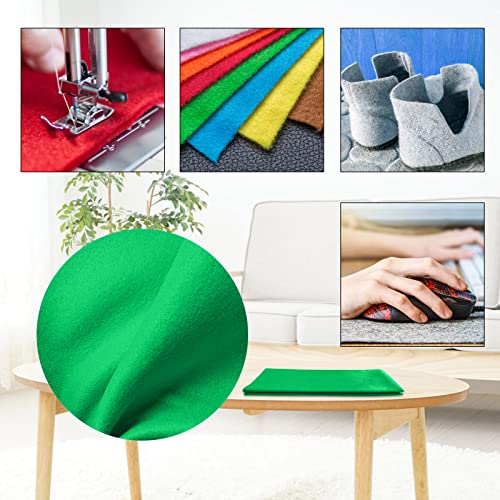 Jtnohx Color Felt Sheets 1 Square Yard Craft Felt Fabric Green 1.4mm - color: Green