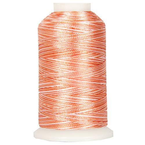 ThreadArt Polyester Machine Embroidery Thread, 1000M 40wt, Peaches - color: Peaches