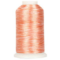 ThreadArt Polyester Machine Embroidery Thread, 1000M 40wt, Peaches - color: Peaches