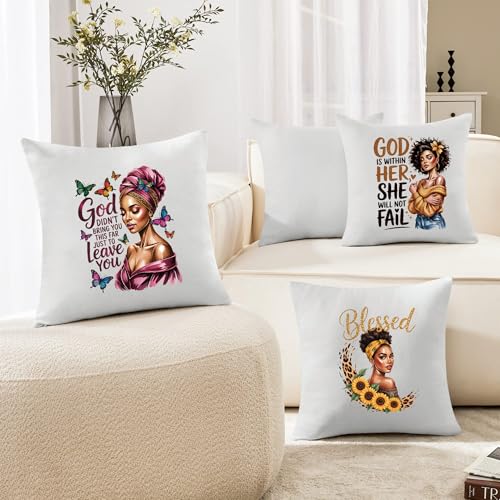 8 PCS Blessed Black Woman Heat Press Decals Iron On Transfer Vinyl Stickers