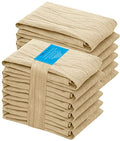 RUVANTI Flour Sack Towels 12 Pack 28”x28”, 100% Cotton Ring Spun – Camel - color: Camel, size: 12 Pack
