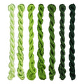 Natural Silk Thread – 7 Colors, 110m Each, Handmade Silk Embroidery Floss for Hand Embroidery, Cross-Stitch, Needlework Projects(04) - color: 04