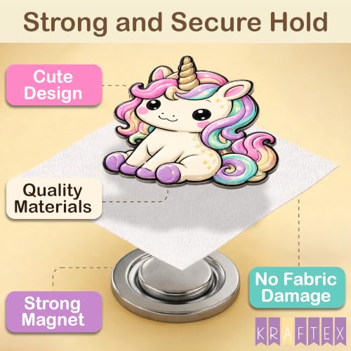 Kraftex Magnetic Needle Minder. Needleminder for Embroidery & Sewing. Cute Needlepoint Accessories. Magnetic Needle Holder for Cross Stitch. Cute Magnet Pin Gift - color: Mythical