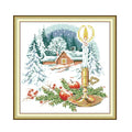 uatouanfy Cross Stitch kit for Beginner 11ct 12.5 * 13.3inch - color: Christmas Eve 4