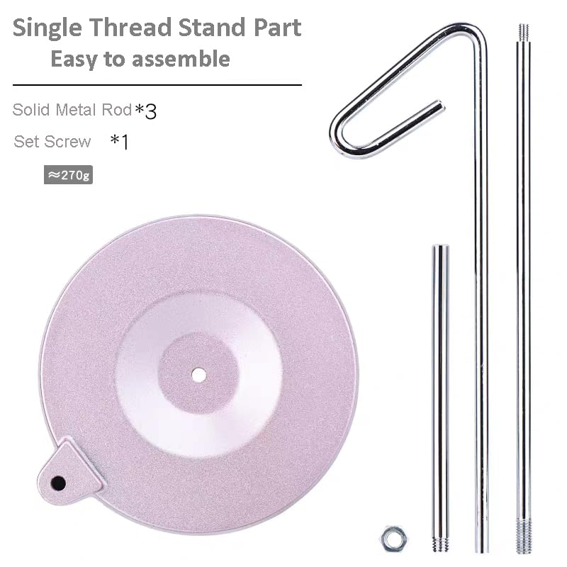 Metal Thread Stand Stable &Adjustable Spool Holder #27449M (PINK) - color: PINK