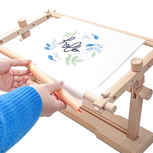 Lampstop Embroidery Hoop Stand Hands Free Embroidery Frame Rotated Cross Stitch Stand for Stitching Sewing Craft (Rotated Cross Stitch Stand)