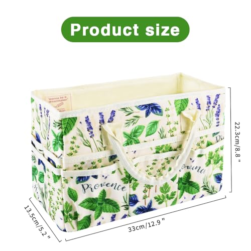 Craft Organizer Tote Bag with Multiple Pockets,Scrapbooking Art Storage - color: Spearmint