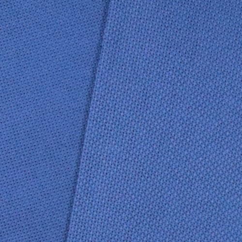 KCS 19" x 28"(48cmx72cm) 18 Count Cotton Aida Cloth Cross Stitch Fabric (Jeans Blue) - color: Jeans Blue