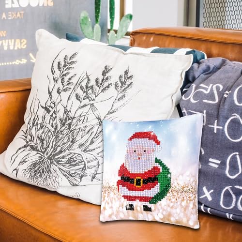 DIAMOND DOTZ Santa Claus Sack Pillow Christmas Diamond Painting Kit, Adults - color: Santa Claus Sack