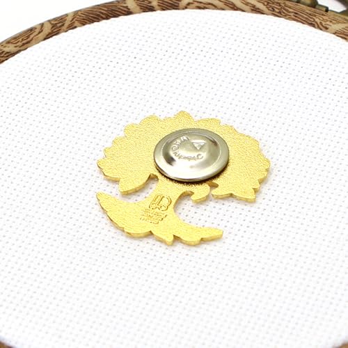 Awesome Pattern Studio Needle Minder Set - Mandala Tree of Life Magnetic Needle Minder + 2 Needle Threaders + Crane Scissors. Enamel Pin for Cross Stitch, Embroidery and Craft - size: TreeOfLife Set #2