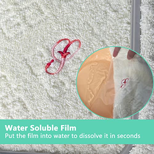 Craftido Clear Water Soluble Embroidery Topping Film -10" x 25 Yd/Roll - size: 10"x25yd roll