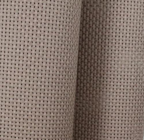 KCS 19" x 28"(48cmx72cm) 11CT Counted Cotton Aida Cloth Cross Stitch Fabric (Coffee) - color: Coffee