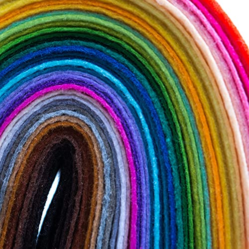 Felt Sheets, 40 Pcs 12 X 12 inches (30 X 30cm) 1mm Thick Soft Felt Fabric Sheet, DIY Craft Sewing Pre-Cut Quilt Squares, Premium Colorful Hard Fabric Sheets for Handmade Crafting& DIY Projects. - color: M-3