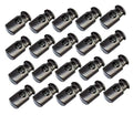 30Pcs Black Cord Locks, Stop Plastic End Single Hole Spring Loaded Toggle Clamp Slider Draw String Stopper Clips Clothing Sewing Cinch Tight Bag Climbing - size: 30pcs