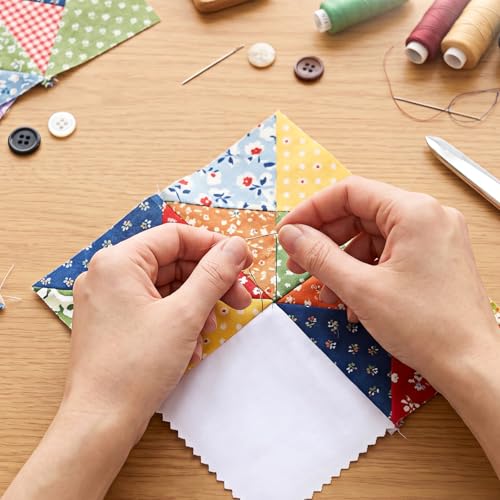100 Pack 5-inch Cotton Fabric Squares, 5″ Precut Cotton Fabric Squares, Solids White Charm Pack, White - color: White, size: 5″