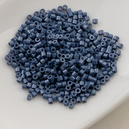 John Bead 25g Cylin Beads Opaque Blueberry Silkshine 11/0 Glass Cylindrical Seed Beads for Jewelry Bracelets Necklaces Earrings Making Embroidery - color: Blueberry Silkshine