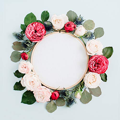 Caydo 6 Pieces 16 Inch Embroidery Hoops Cross Stitch Hoop Ring for Art Craft Handy Sewing, Wedding Wreath Decoration and Dream Catch - style: 16 INCH