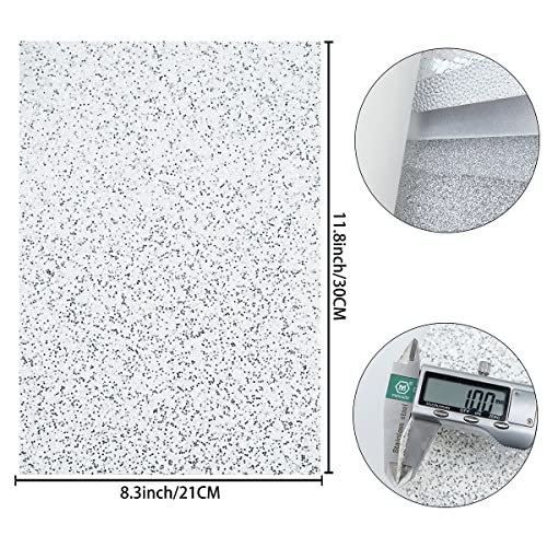 Litchi 6 Pack 8x12 Inch Faux Leather Sheets for Bow Earring, Easy to Cut Vinyl Fabric for Cricut, Durable Fade Resistant Leatherette Without Smell, Silver - color: Silver