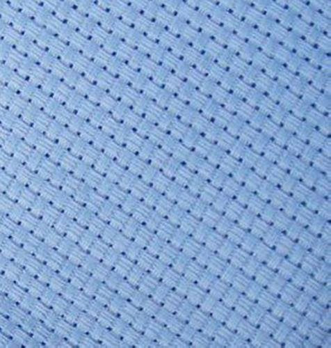 19" x 28" 11CT Counted Cotton Aida Cloth Cross Stitch Fabric (Light Blue) - color: Light Blue
