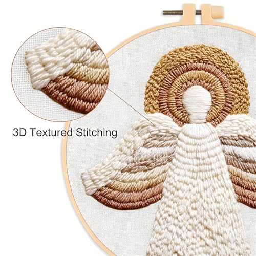 Nativity Cross Stitch Kit, Hand Embroidery Kit for Adults Christmas Decor - color: fugu-1