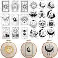 VISSTREE Water Soluble Embroidery Patterns, Mystery Stick and Stitch Paper - size: Mystery