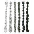 Natural Silk Thread – 6 Colors, 110m Each, Hand-Dyed Premium Silk Floss for Fine Embroidery, Needlepoint, and Handcrafts - color: 02