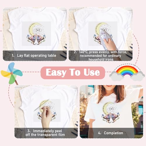 16 Pcs Flower Butterfly Cat DTF Transfers Ready to Press - style: Mystical