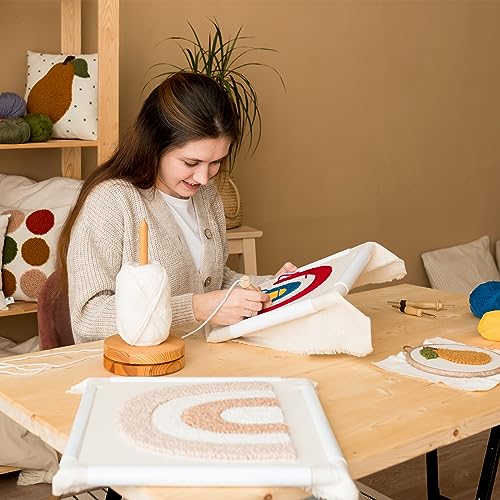 4 Pcs 80'' x 40" Large Overlocking Primary Tufting Cloth for Rug Tufting