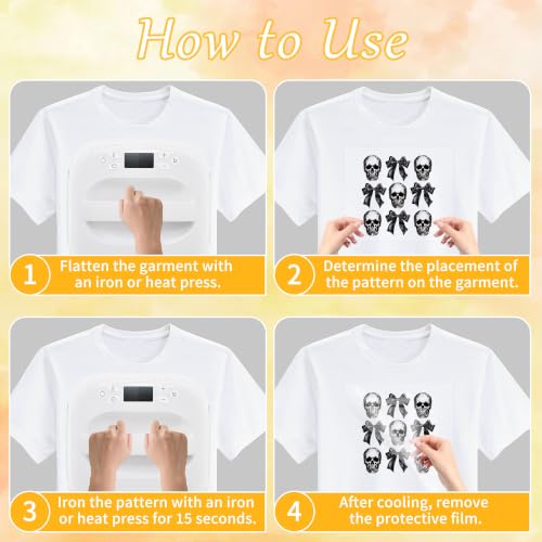 Halloween DTF Transfers Ready to Press, Iron on Decals for T-Shirts - color: Halloween551