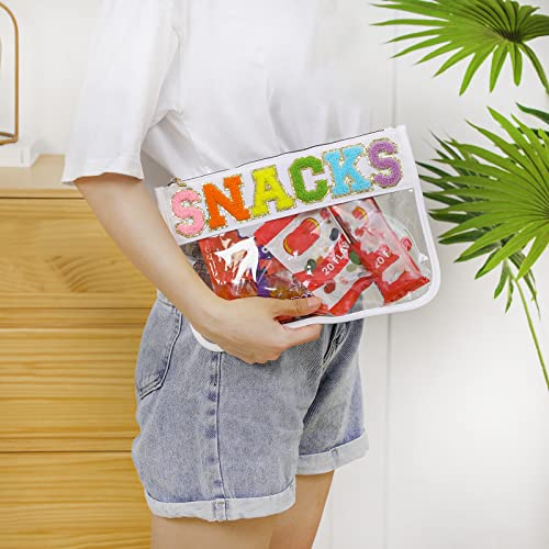 DYSHAYEN Clear Snacks Bag for Travel - color: White-Snacks