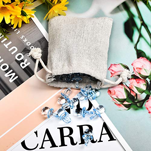 calary 50pcs Double Canvas Drawstring Bag Cotton Pouch Gift Sachet Muslin Reusable Tea Bag - style: 5.9x7.9 Inch (Pack of 50)