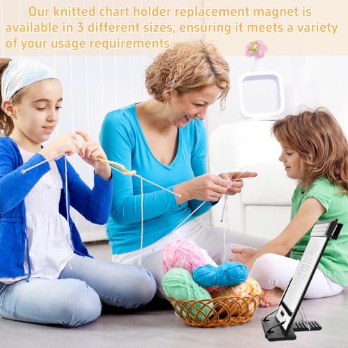 Knitting Pattern Holder with 4 Replacement Black Magnets, Knitting Chart Keeper Cross Stitch Pattern Holder for Crochet, Cross Stitch Supplies & Accessories, 12.2" L x 9.21" W - size: 12.2" L x 9.21" W