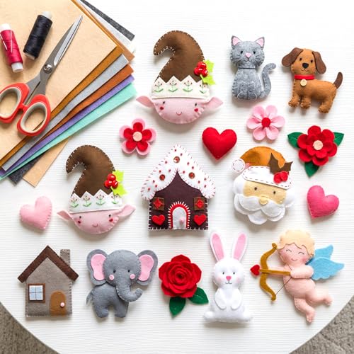 Tegeme 100 Pcs 8 x 12 Inches Felt Sheet for Craft Thin, Morandi Series - color: Morandi Series