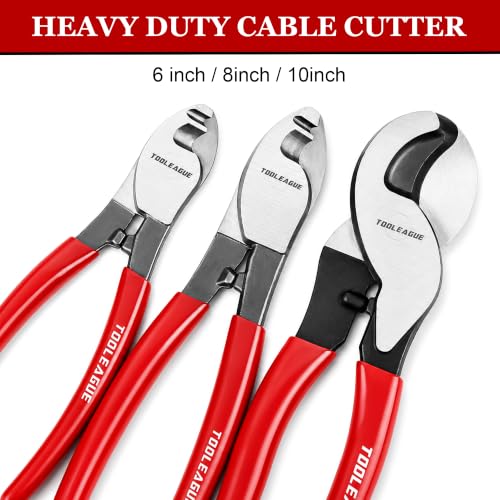 TOOLEAGUE 6 Inches Cable Cutter,Heavy Duty Cable Cutting - size: 6" Cable Cutter,1Pc