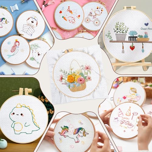 10 PCS White Aida Cloth 14 Count Cross Stitch Fabric (7×7 Inch) - size: 7 × 7 Inch